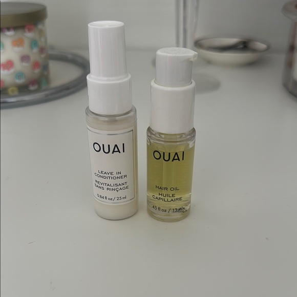 OUAI Leave-In Conditioner and Hair Oil Set - Cream and Gold - Picture 1 of 5